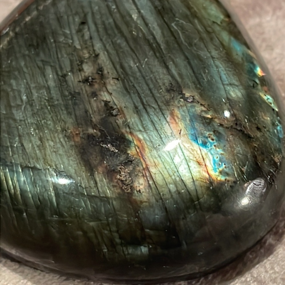 Labradorite Palm Natural Gemstone Crystal NWOTS
